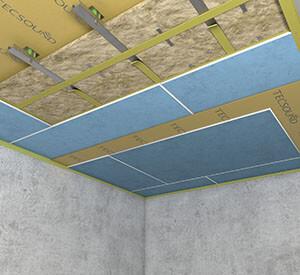Звукоизоляция потолка под натяжной потолок стандарт