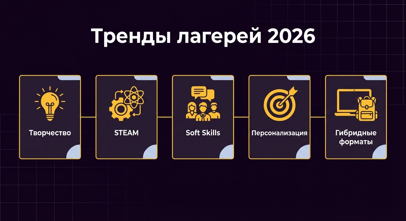 5 трендов детского отдыха 2026 - инфографика