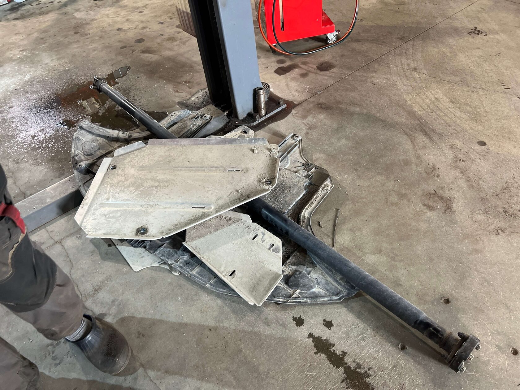 Снятие защит для муфты