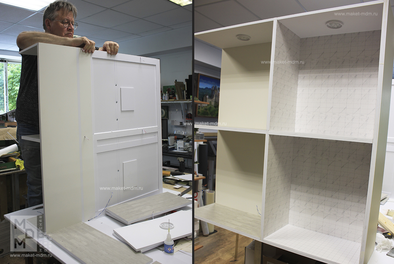 работа над макетом квартиры