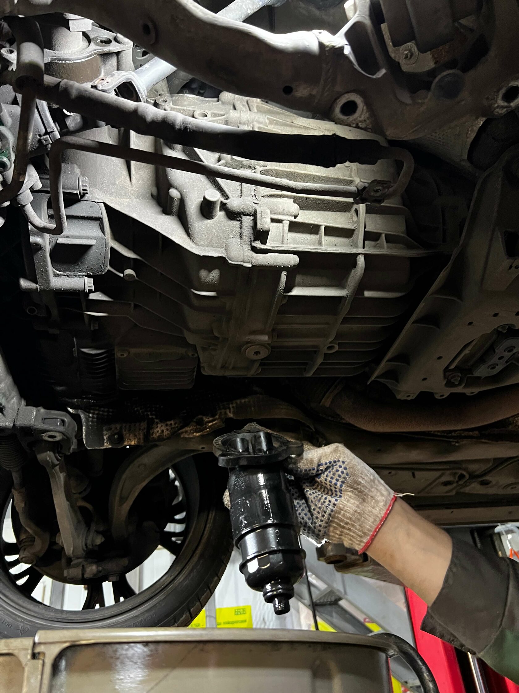 Демонтаж фильтра 0AW