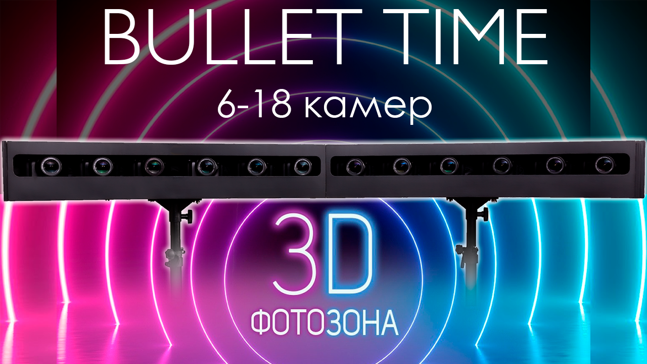 Bullet Time фотозона от 6 до 30 камер