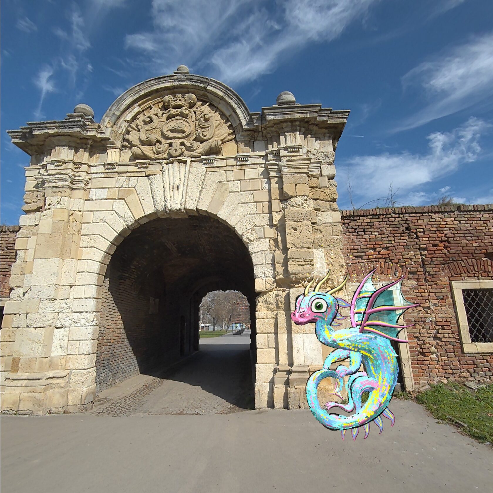 The Living Margin — passthrough, Kalemegdan gate