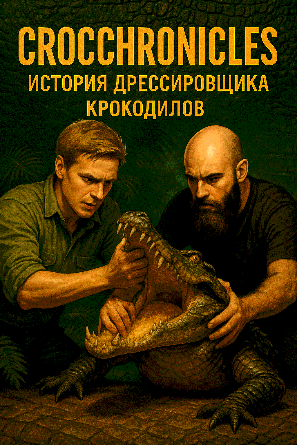 Обложка книги "CrocChronicles" - история дрессировщика крокодилов