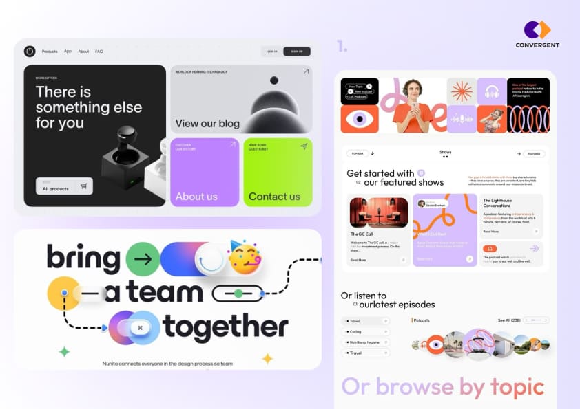Примеры бенто-сетки в дизайне