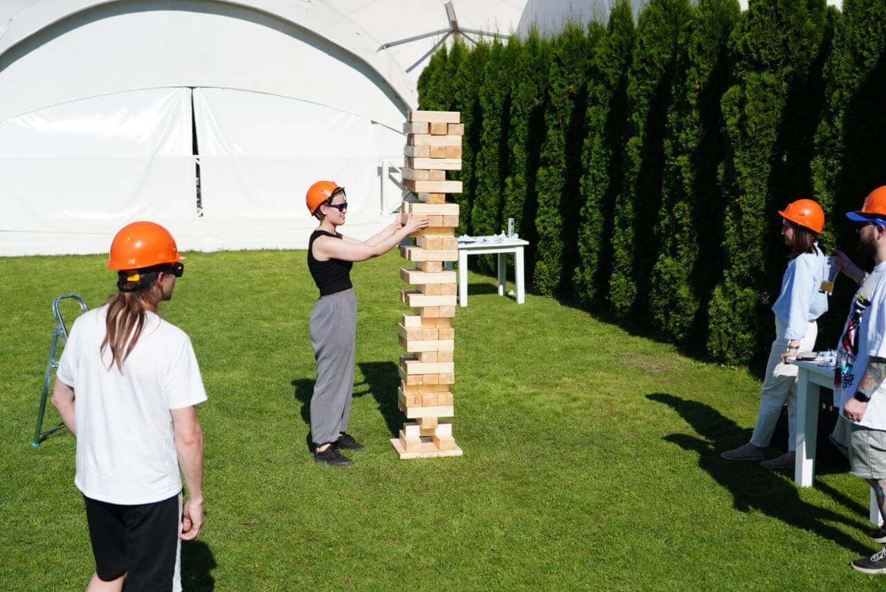 Гигантская дженга в аренду