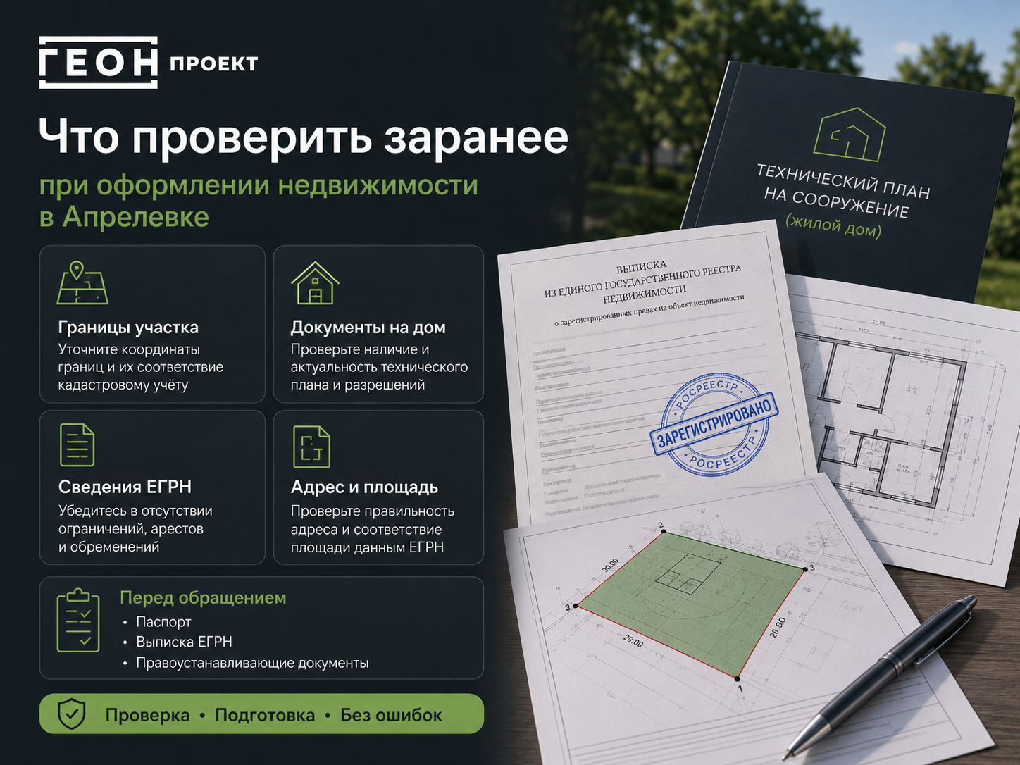 Что проверить перед оформлением дома и участка в Апрелевке