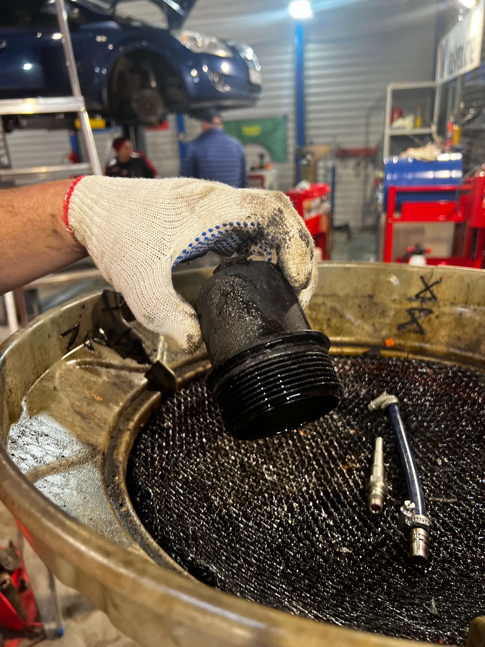 Демонтаж крышки фильтра DSG