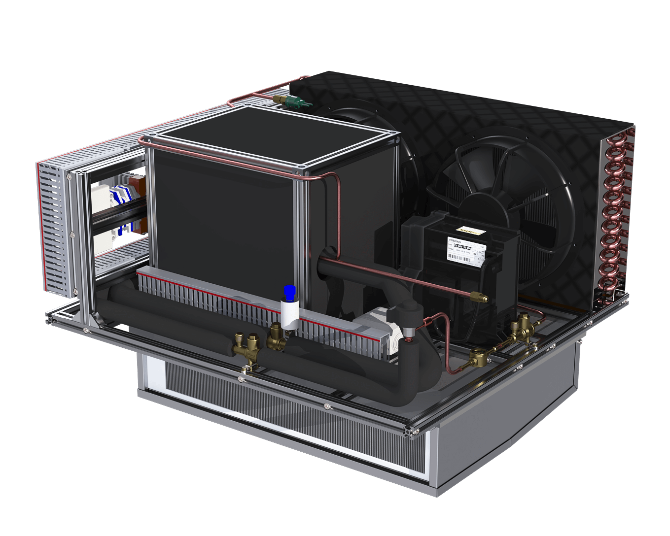 Климатическое оборудование для продуктового холодильного шкафа