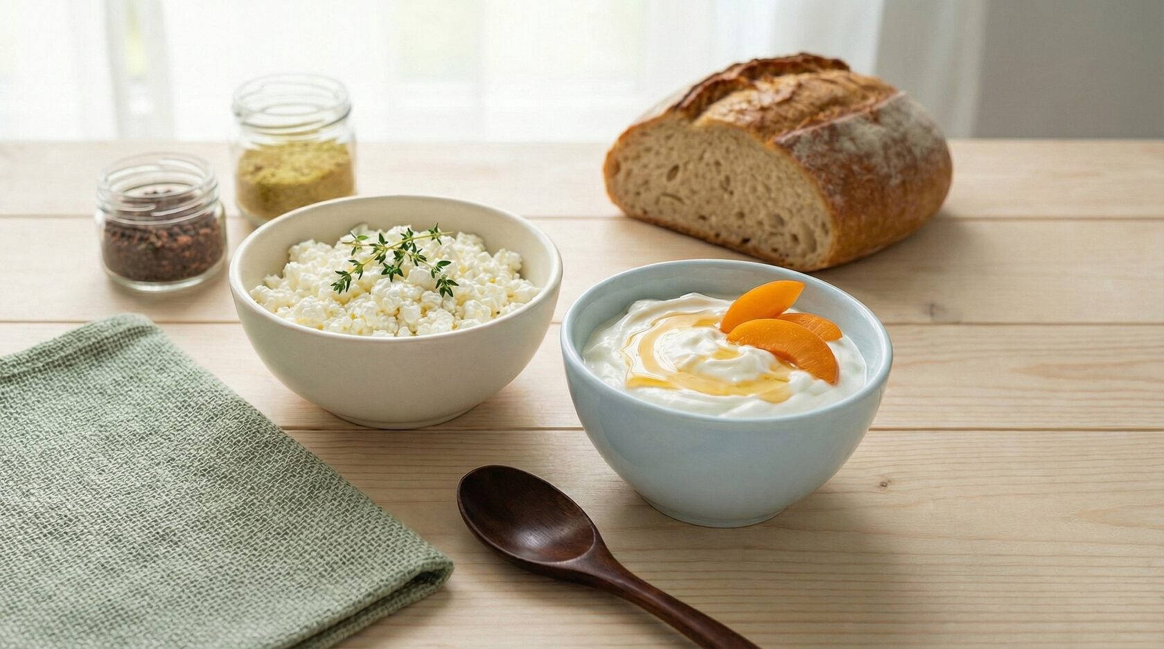 Творог и греческий йогурт