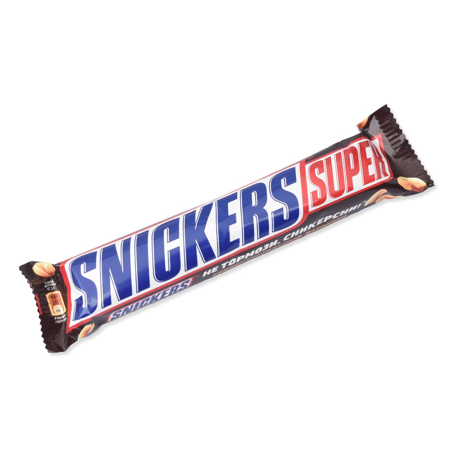 Шоколадный батончик snickers super 95 гр