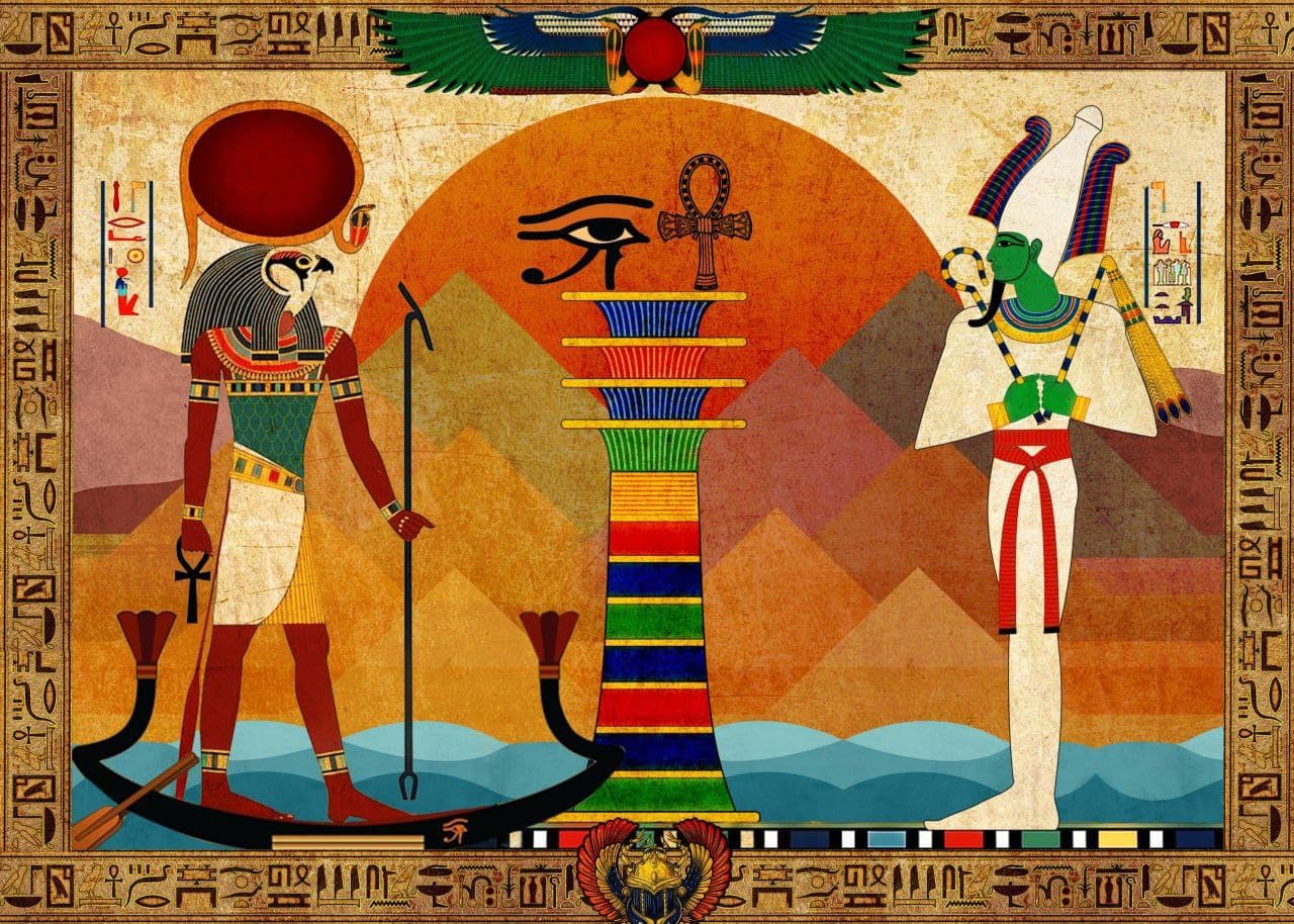 Над нилом. Мифология древнего Египта. Живопись Египта. Египетские мотивы. Египет картины.