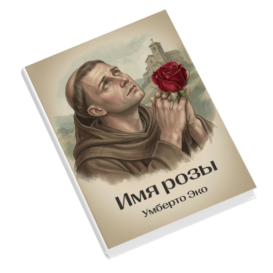 «Имя розы» Умберто Эко: Обложка книги «Имя розы» Умберто Эко — читаем и разбираем детектив в литературном клубе Синхронизации