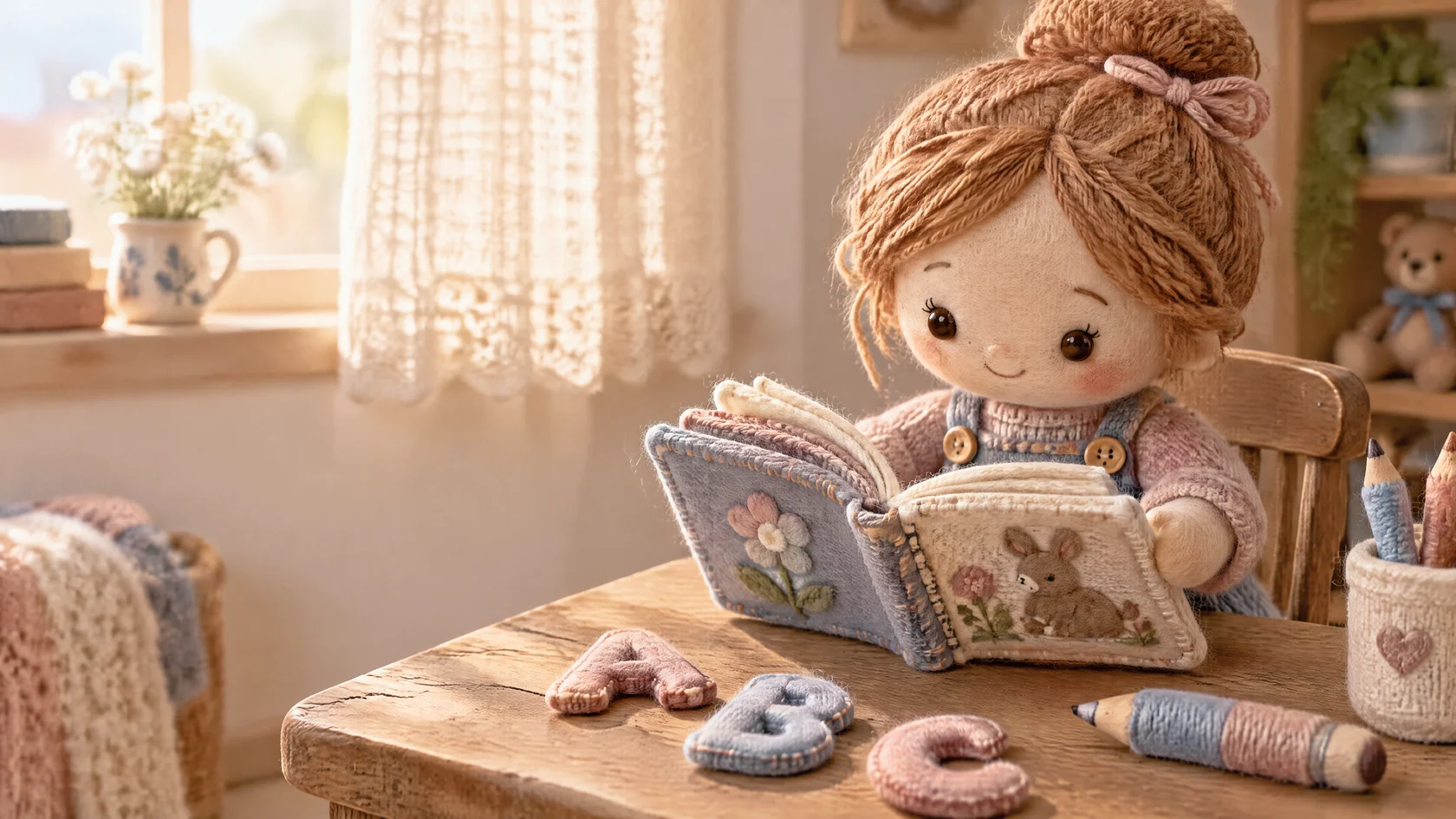 Ребёнок 5–6 лет рассматривает книгу