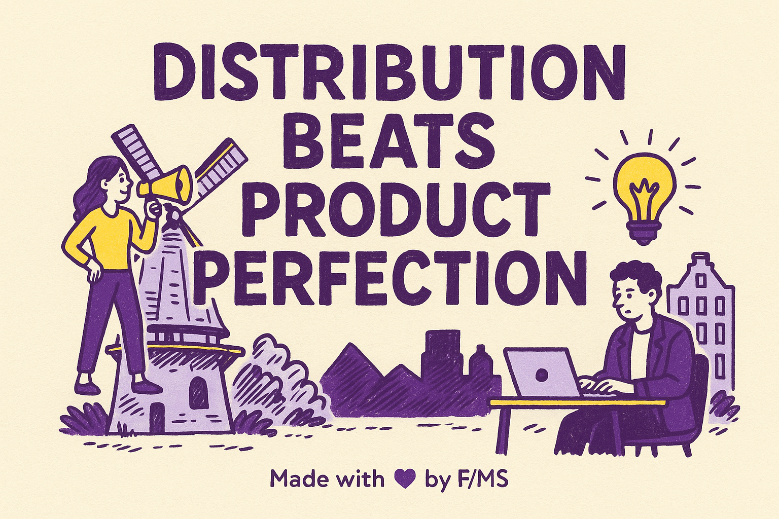 Your product doesn't sell itself. Distribution does. Most founders obsess over building the perfect feature or optimizing their product experience while their competitors are getting traffic, leads, and revenue. Here's the uncomfortable truth: a mediocre product with excellent distribution will always outperform a brilliant product that nobody finds.