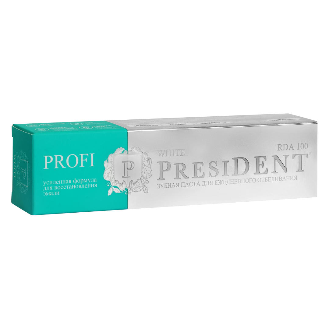 President white. Зубная паста президент Profi White 50мл. President, зубная паста, Profi White, 50 мл. Зубная паста President Profi White (100 RDA) 50 мл. Паста President White RDA 100 Profi.