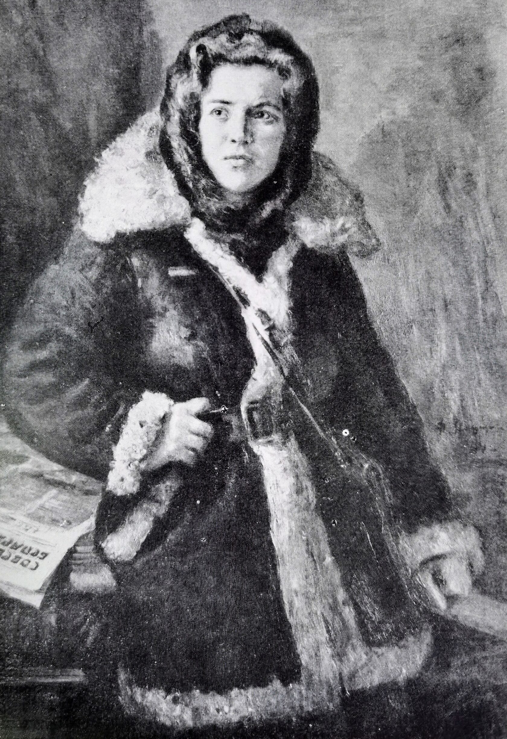 Портрет партизанки Кати Заховаевой, 1944 г.