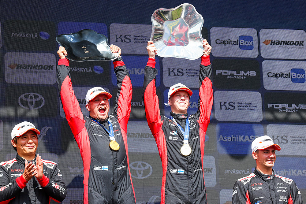 Победители ралли Финляндия 2025 Калле Рованпера и Йонне Халттунен, Toyota Gazoo Racing WRT