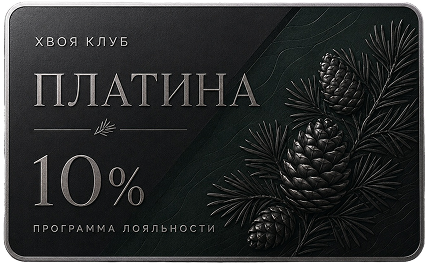 Карта программы лояльности Платина — скидка 10%