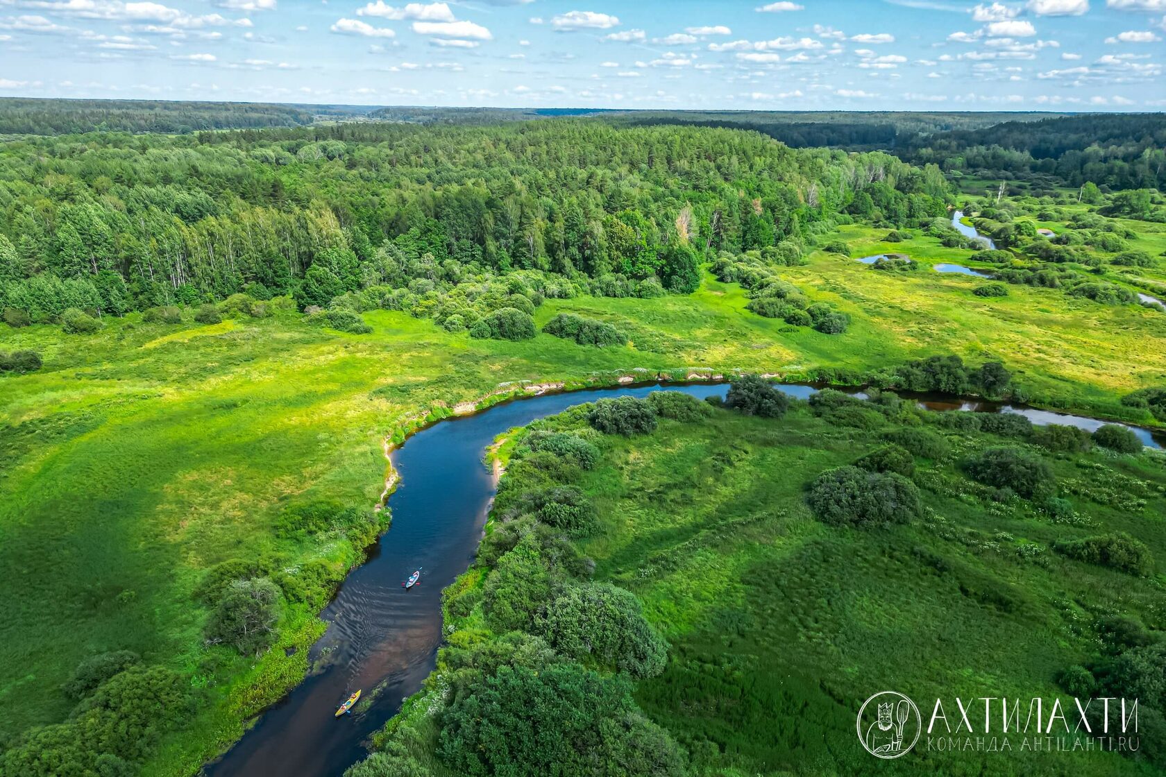 Сплав на байдарках по реке Луга