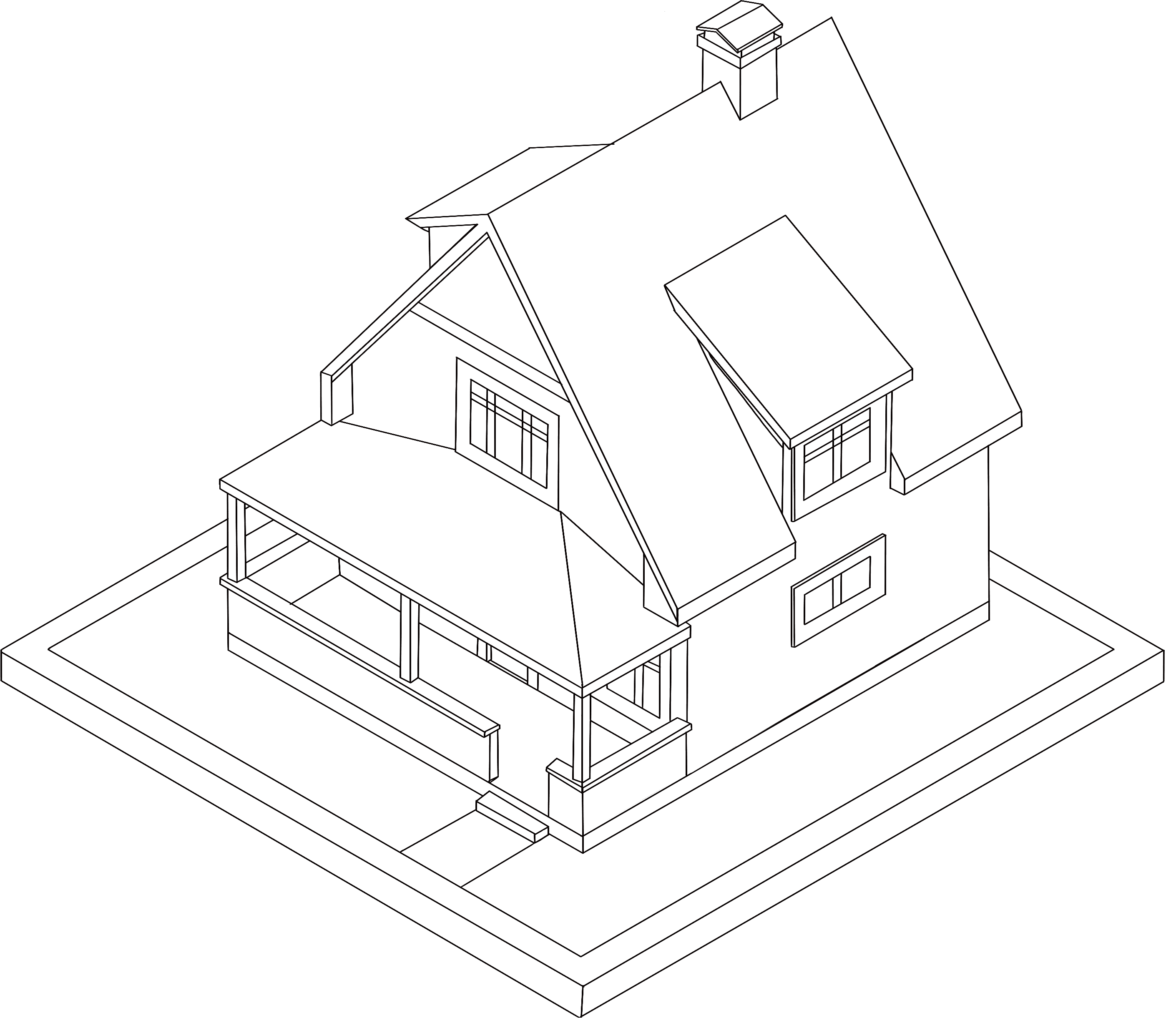 Доступный дом рисунок дома под ключ из сип панелей
