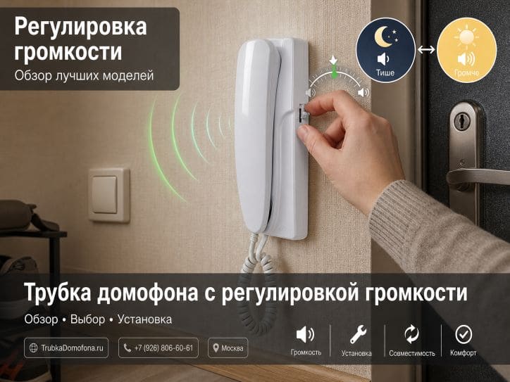 Трубка домофона с регулировкой громкости — обзор лучших моделей