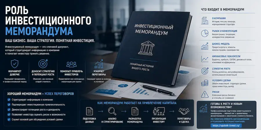 Роль инвестиционного меморандума