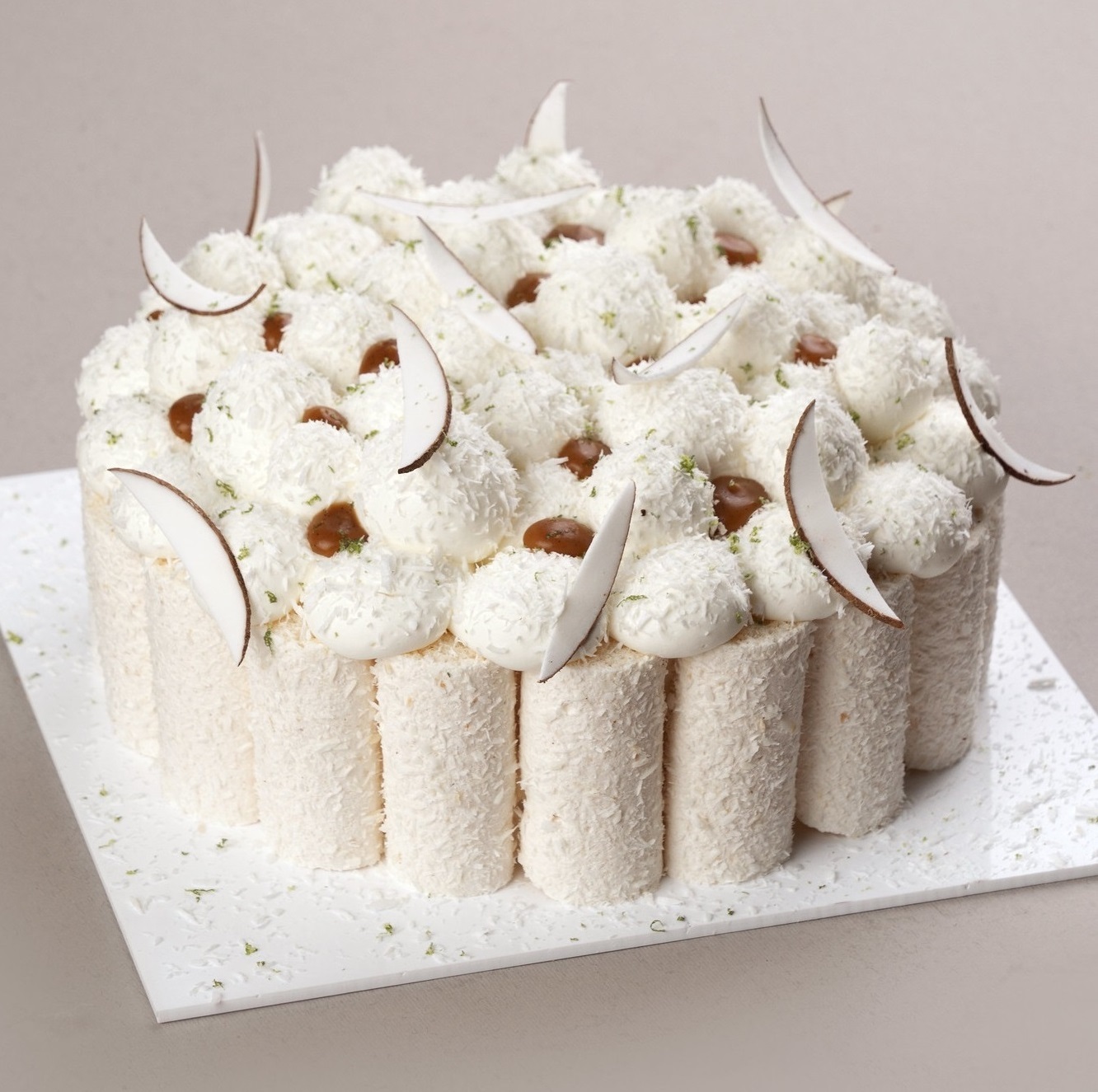 Coconut Caramel and Lime cake