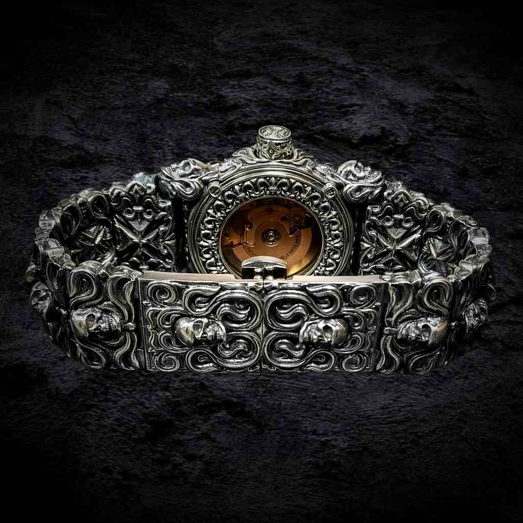 часы из серебра, мужские массивные часы, массивные часы из серебра.