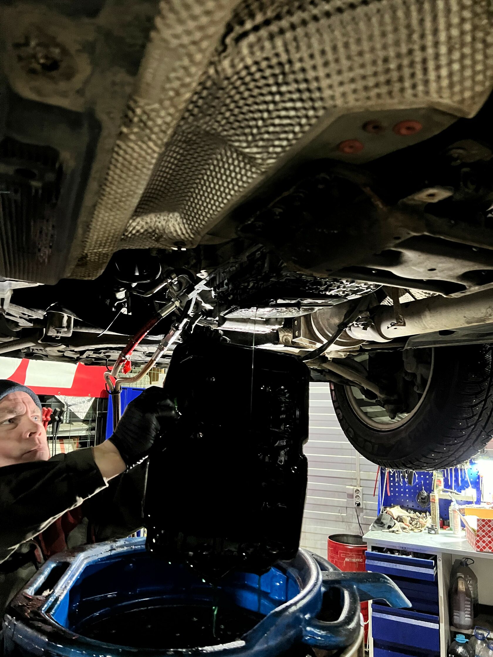 Снятие поддона АКПП Mercedes GLK