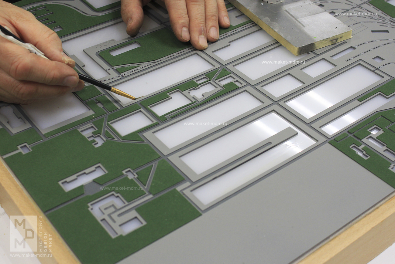 макет завода в подарок 