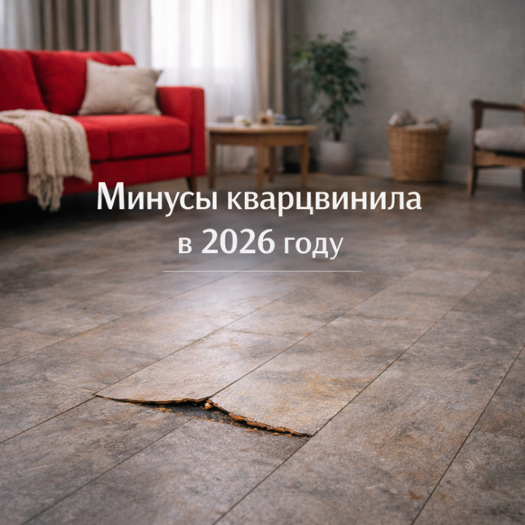 Кварцвиниловый пол в интерьере квартиры - разбор минусов кварцвинила и особенностей покрытия
