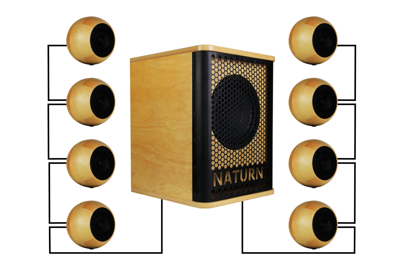 Пiдключення 8 х KOLO4 та WOO10a