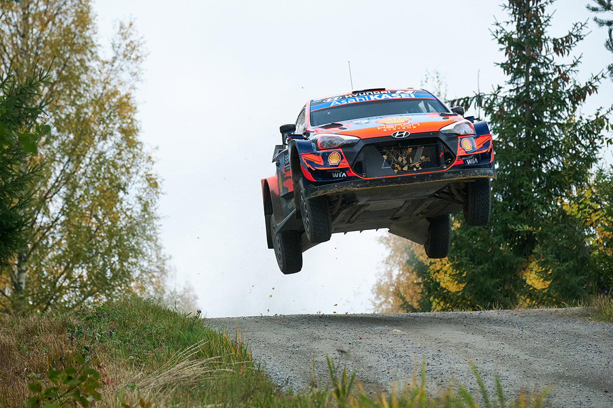 Отт Тянак и Мартин Ярвеоя, Hyundai i20 Coupe WRC, ралли Финляндия 2021