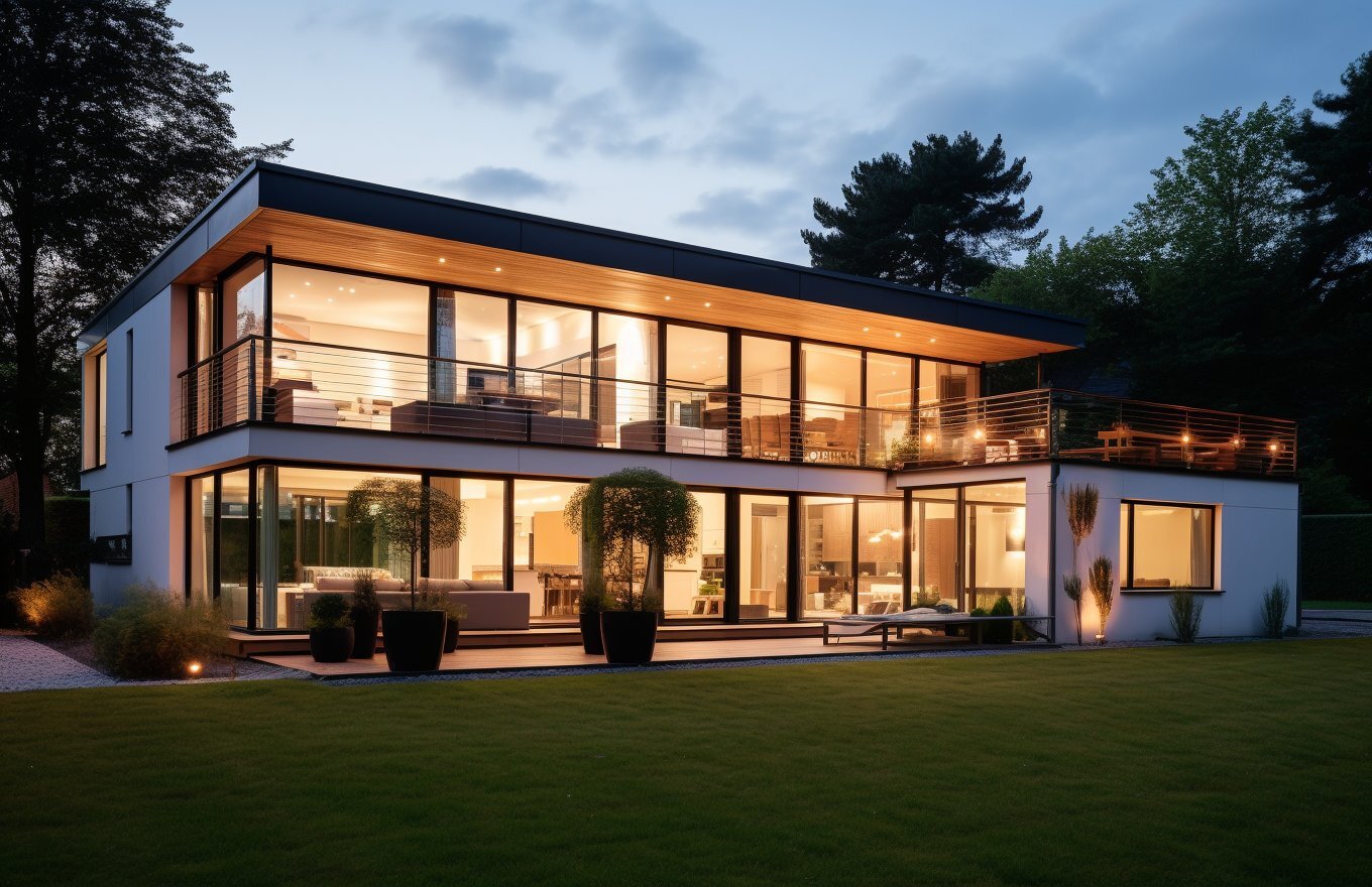 проект загородного дома с террасой