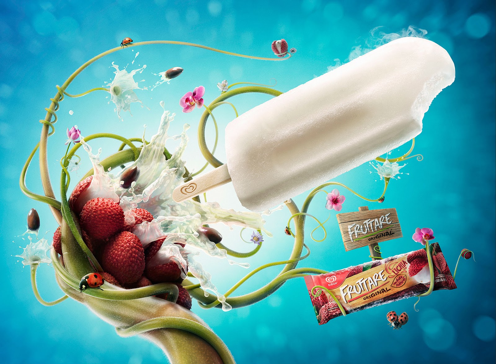 Рекламное фото мороженого
