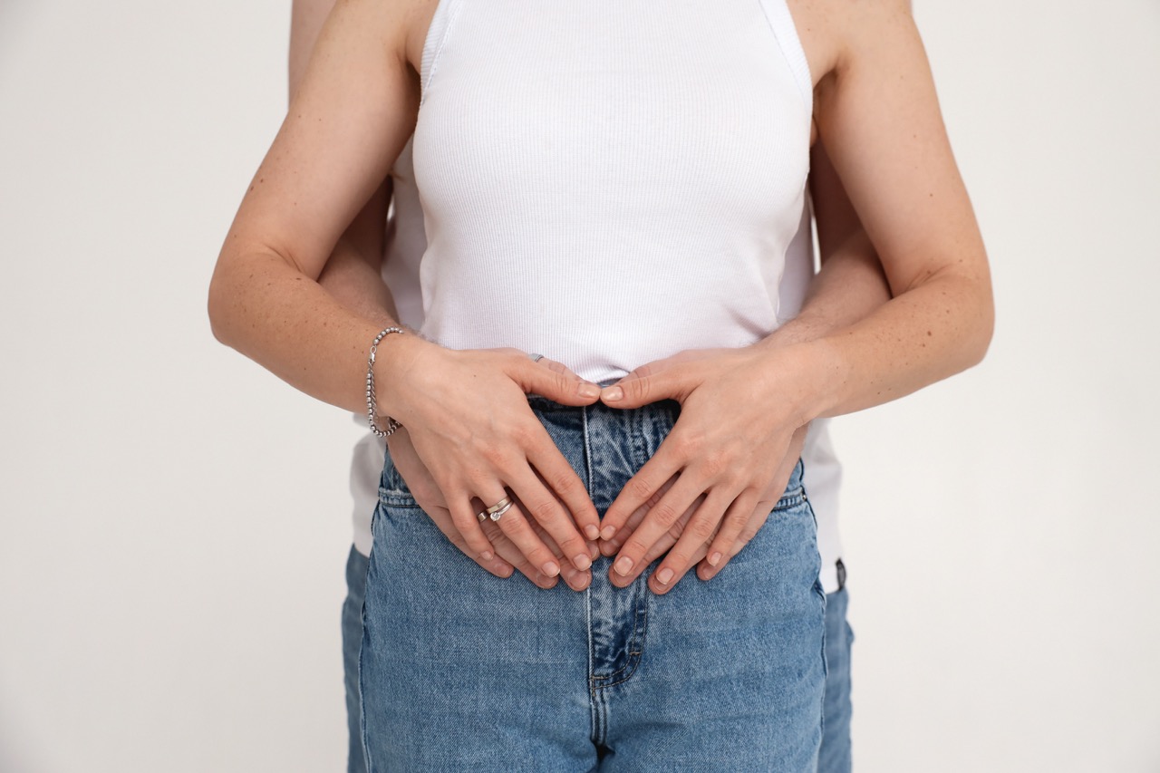 Staged photo session for a fertility clinic