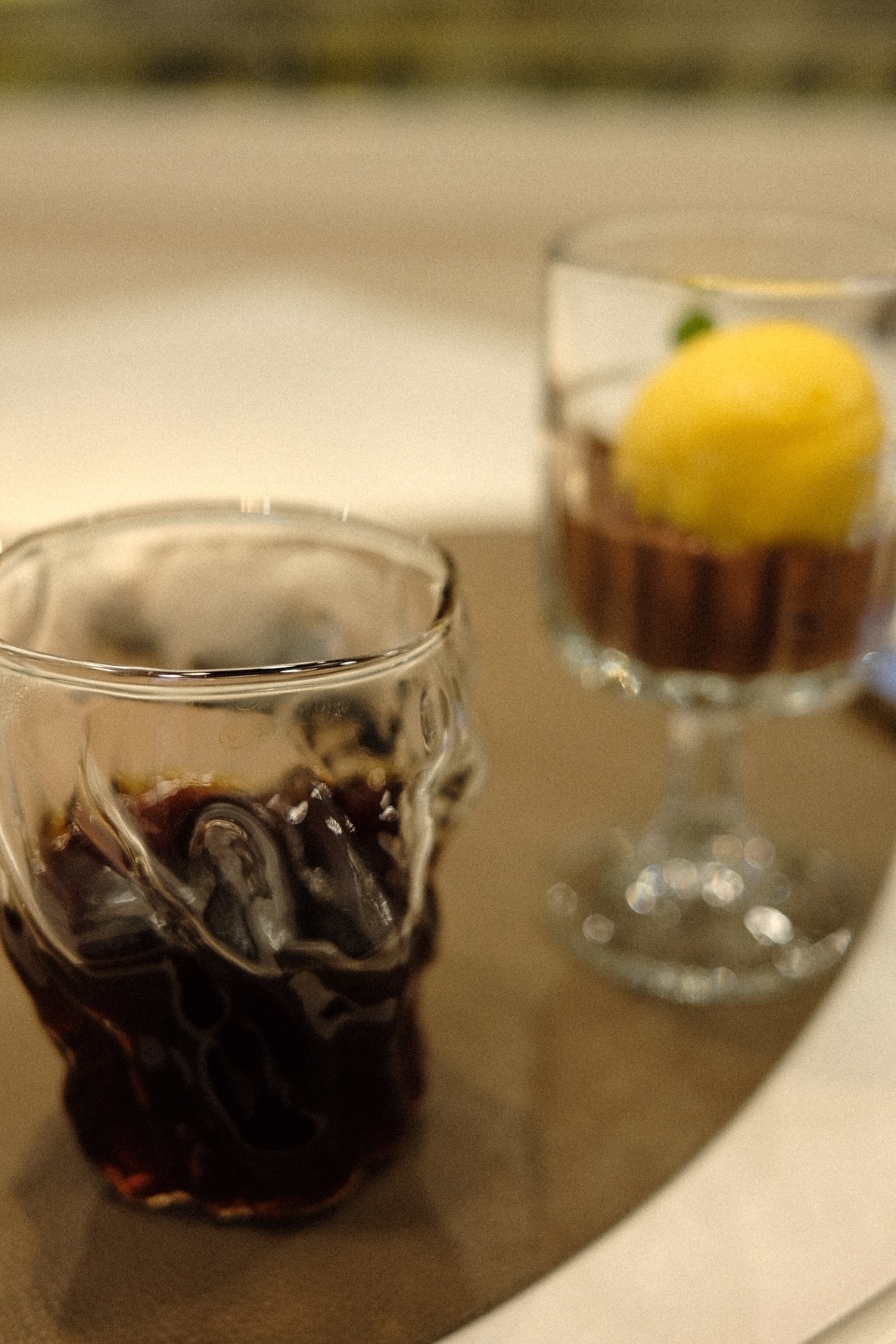 Десерт Аффогато и кофе в Verhoff