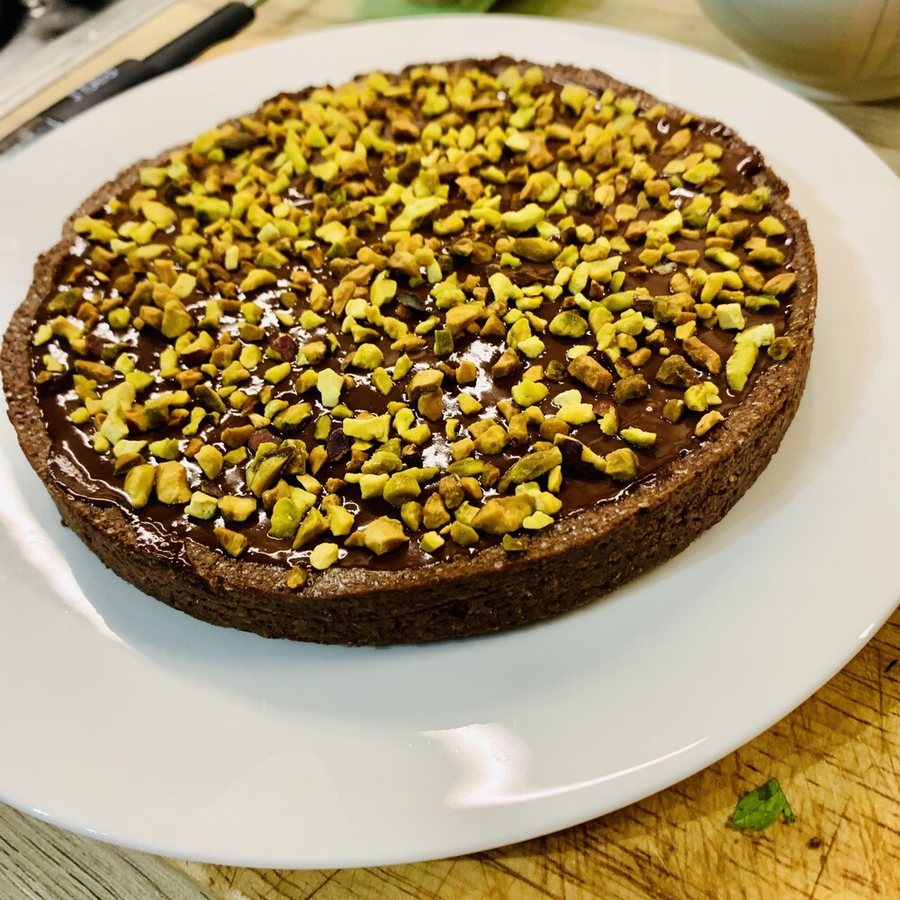 Шоколадный тарт с фисташками ученицы Марины Protsenko