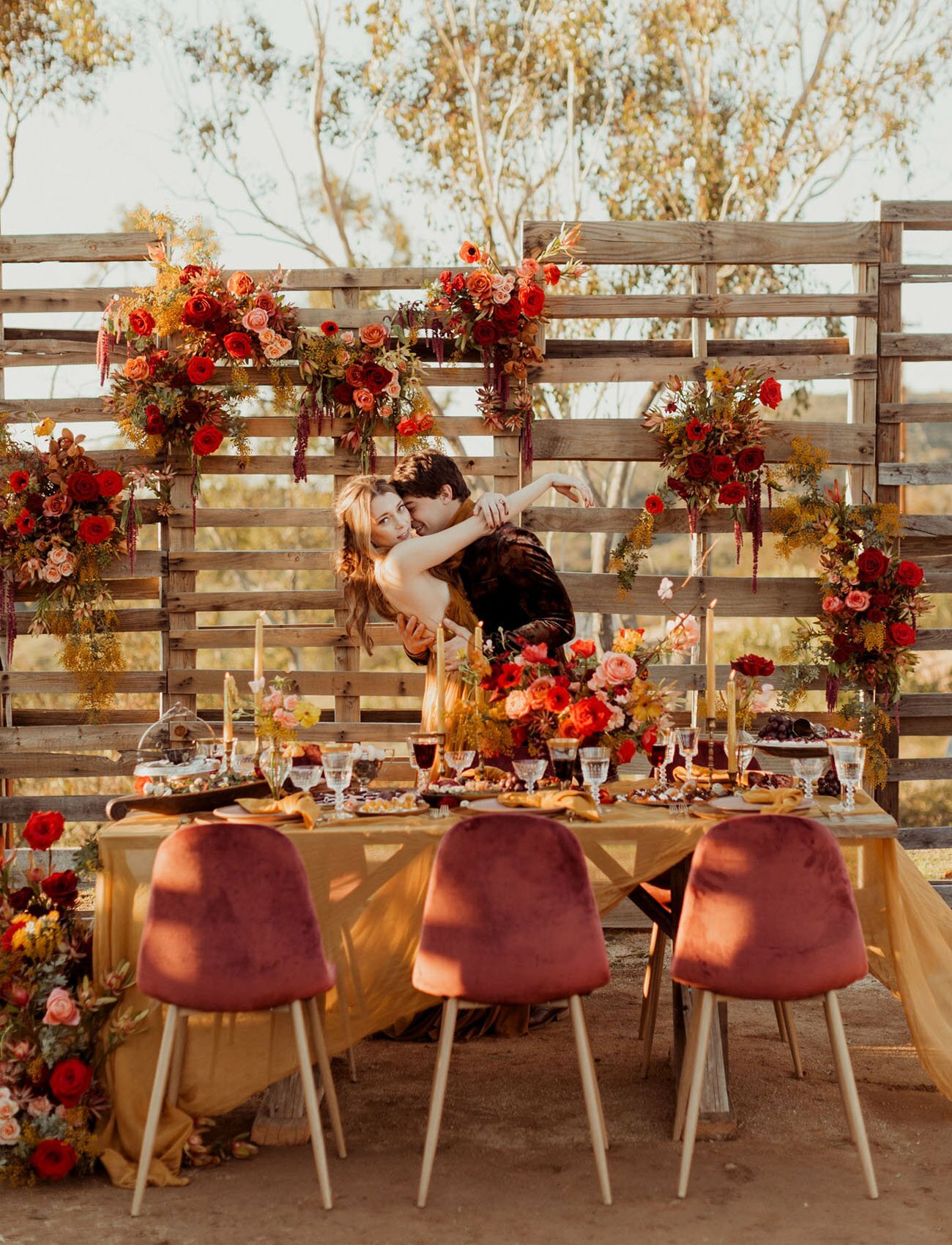 Осенняя свадьба декор
