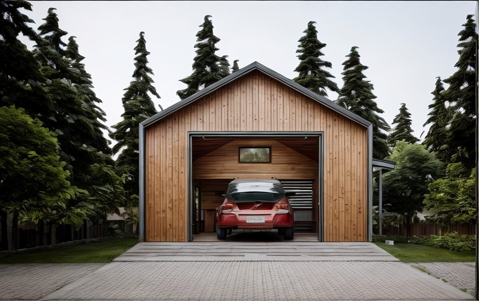 Каркасный гараж WOODCASTOR