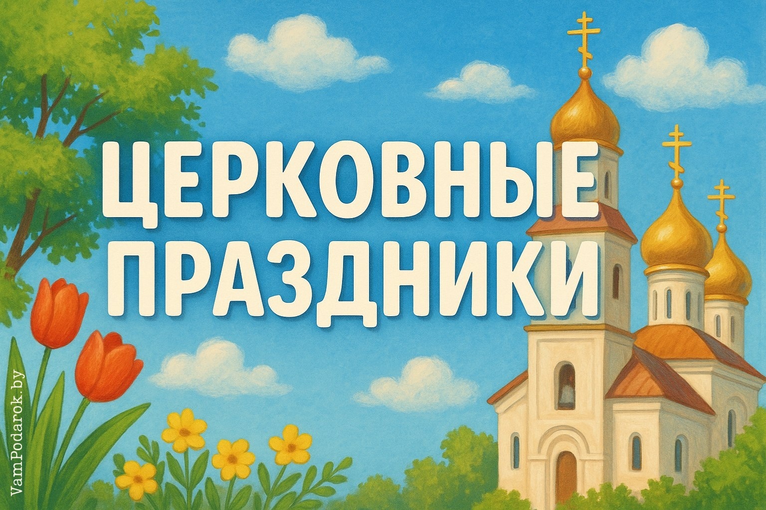 Православный церковный календарь двунадесятых и великих праздников 2025-2026 года