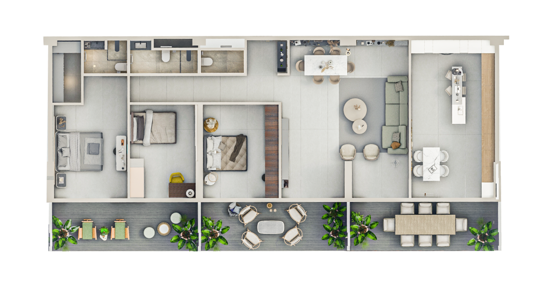 Жилой модуль в Апшеронске терраса