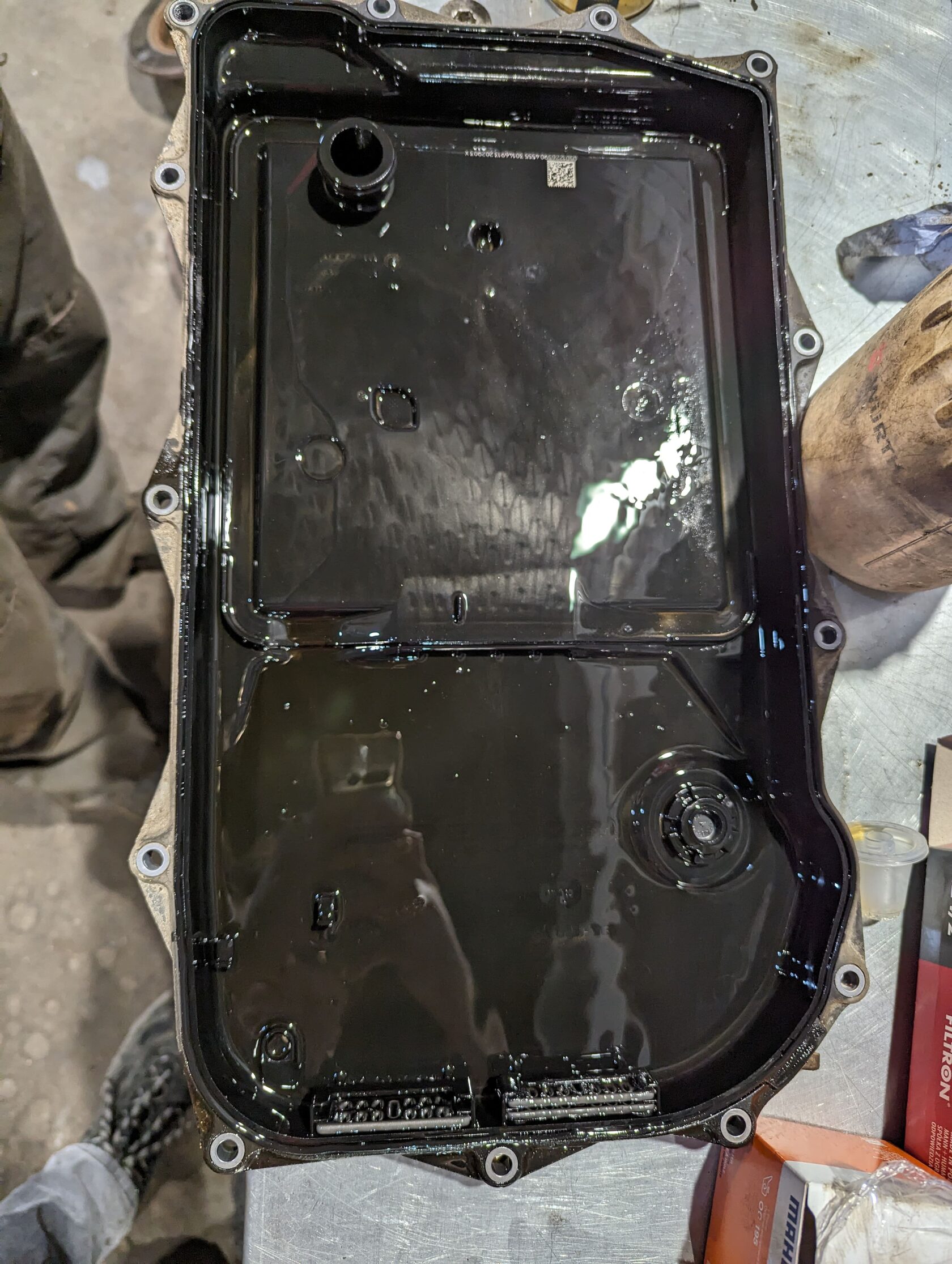 Осмотр магнитов Состояние поддона и магнитов