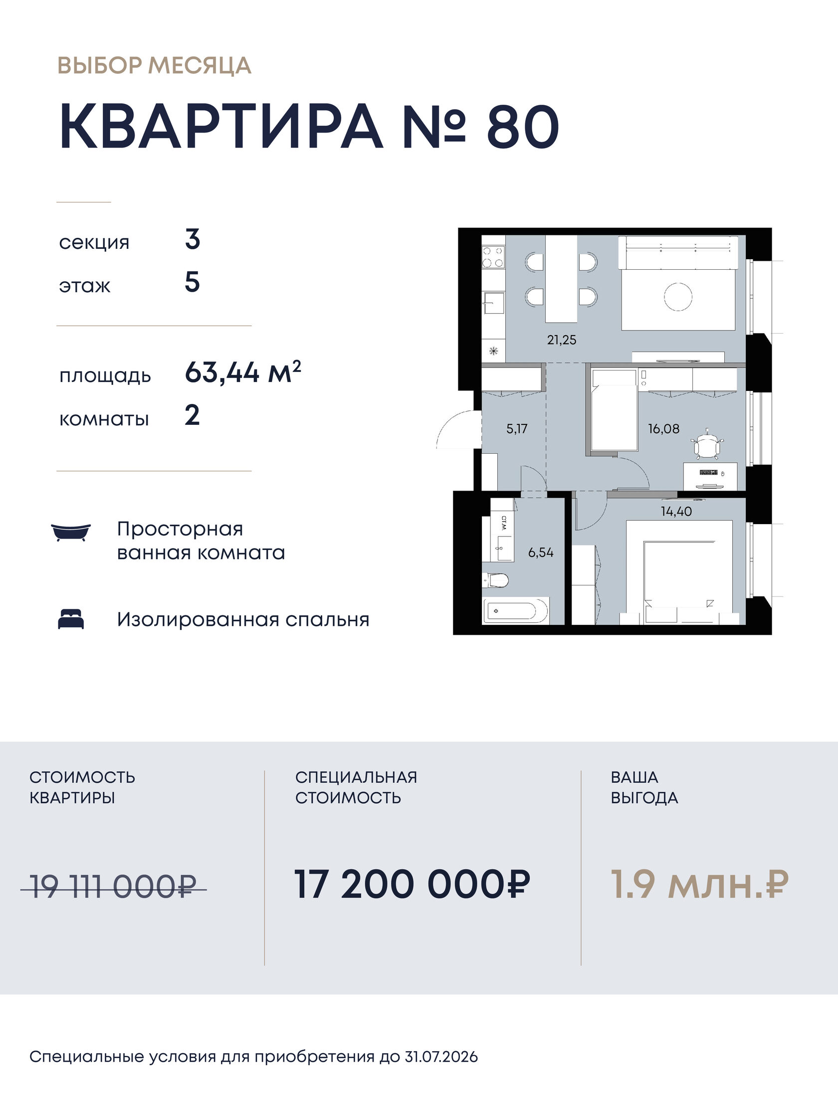 квартира месяца в вектор жк