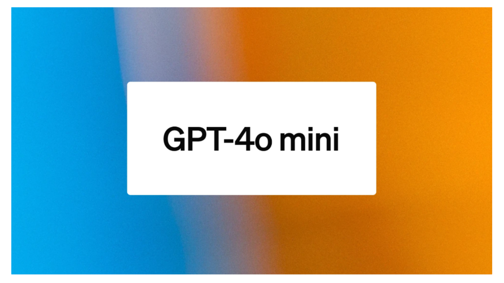 Imagem da página da OpenAi anunciando o GPT-4o Mini