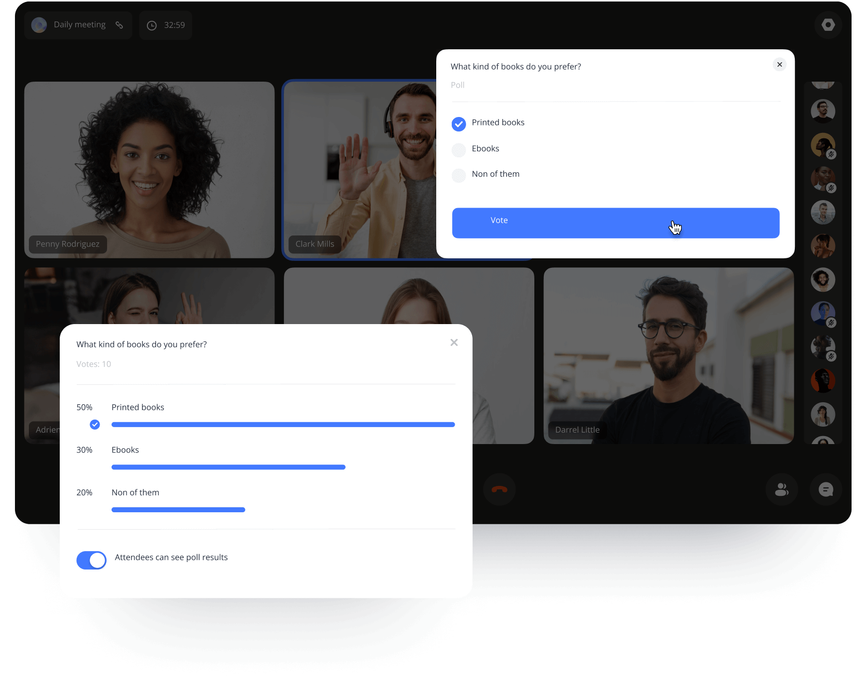 видеоконференции с опросами