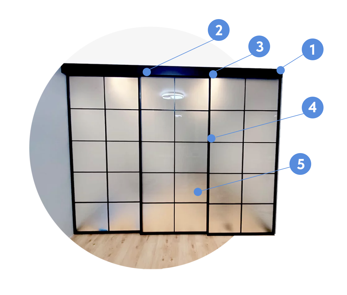 Основные элементы межкомнатных перегородок