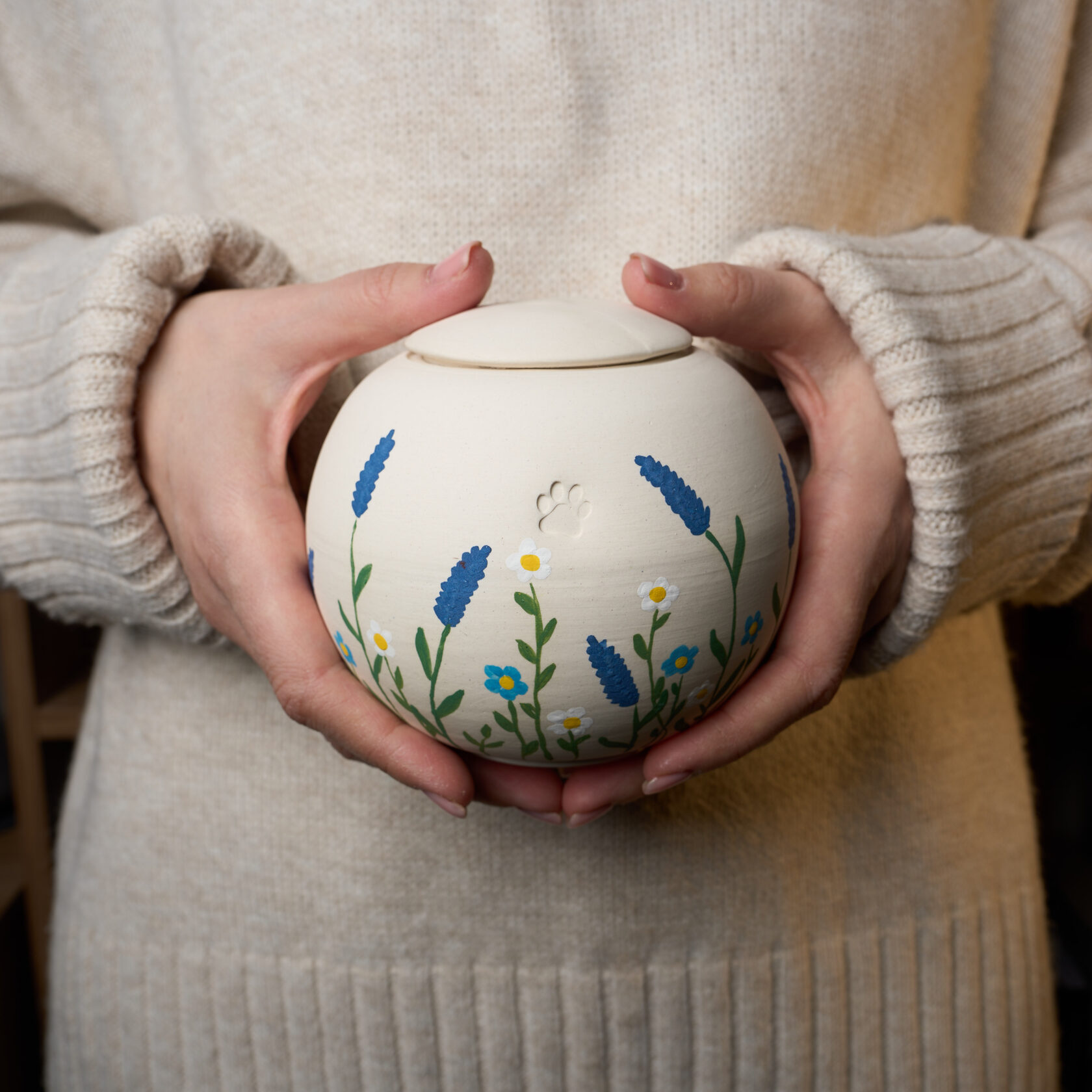 керамическая урна для праха собаки спб в упаковке