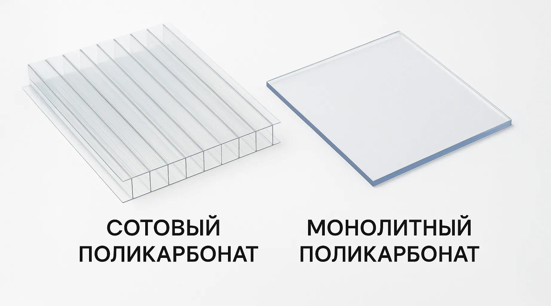 Сотовый полкарбонат/монолитный поликарбонат
